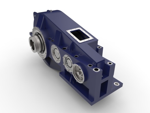 三级斜齿轮减速箱3D图纸 Solidworks设计 附IGS STEP缩略图